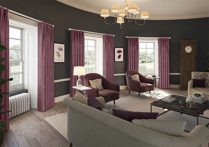 Cascade, Claret - Made to Measure Curtains - Image 8